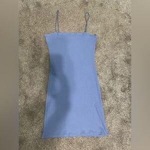 Blue Spaghetti Strap Dress